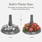 Best Choice Products Solar Outdoor Bird Bath Pedestal Fountain Garden Decoration w/ Fillable Planter Base